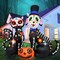 5 FT Halloween Inflatables Black Cat and Dog Day of The Dead Decorations